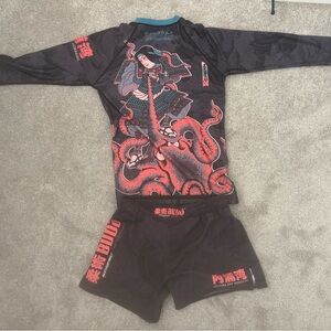 BUDO FIGHT GEAR Limited Edition BJJ Octopus God Nogi Set Large/Medium